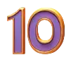Ten card the lowest-value symbol paying £5 for six on a single payline