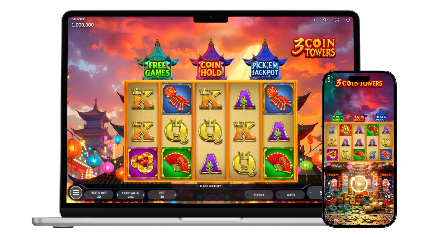 3 Coin Towers slot