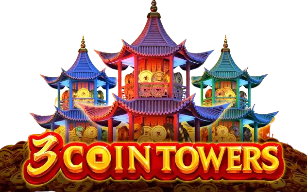 3 Coin Towers slot logo