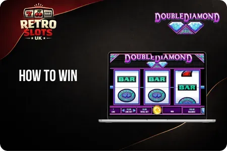 Double Diamond Slot winning combination with multiplier symbols