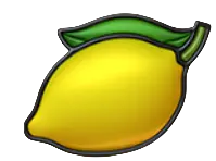 Lemon symbol paying 100 for five, 40 for four, 8 for three