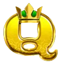Queen card symbol with a maximum 30x five-of-a-kind win