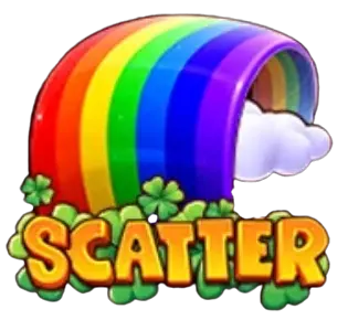 Rainbow Scatter symbol that triggers the Free Spins feature when 3 to 6 land on the reels